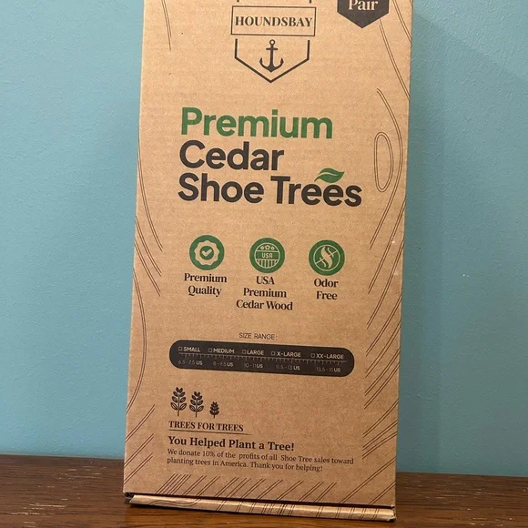 🔥🆕🔥 NIB HoundsBay Premium Cedar Shoe Trees - Men’s XL (11.5-13) - Picture 3 of 5